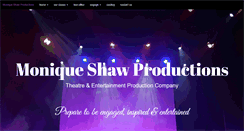 Desktop Screenshot of moniqueshawproductions.com