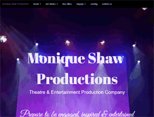 Tablet Screenshot of moniqueshawproductions.com